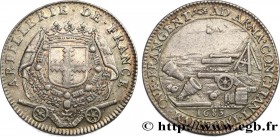 ARTILLERY
Type : Henry de DAILLON, grand Maître 
Date : 1683 
Metal : silver 
Diameter : 27  mm
Orientation dies : 6  h.
Weight : 6,2  g.
Edge : lisse...