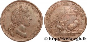 ARTILLERY
Type : Louis-Auguste de Bourbon, duc du Maine, Guerre de Succession d'Espagne 
Date : 1703 
Metal : red copper 
Diameter : 28  mm
Orientatio...