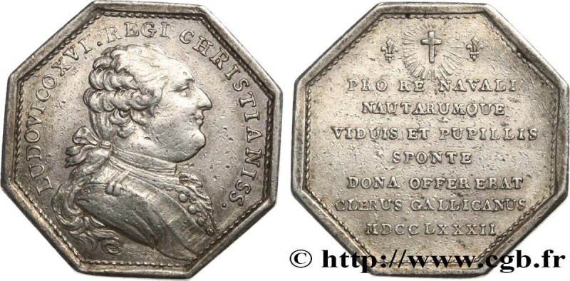 CLERGY ASSEMBLY AND RELIGIOUS JETONS
Type : Louis XVI 
Date : 1782 
Metal : silv...