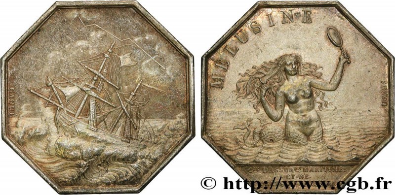 INSURANCES
Type : MELUSINE 
Date : n.d. 
Metal : silver 
Diameter : 33  mm
Orien...