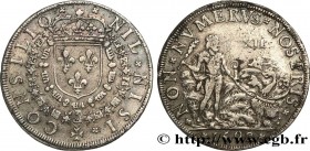 CONSEIL DU ROI / KING'S COUNCIL
Type : Henri IV 
Date : 1592 
Mint name / Town : s.l. 
Metal : silver 
Diameter : 28  mm
Orientation dies : 6  h.
Weig...