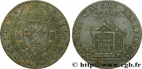 CONSEIL DU ROI / KING'S COUNCIL
Type : Henri IV 
Date : 1606 
Metal : brass 
Diameter : 27  mm
Orientation dies : 6  h.
Weight : 6,09  g.
Edge : lisse...