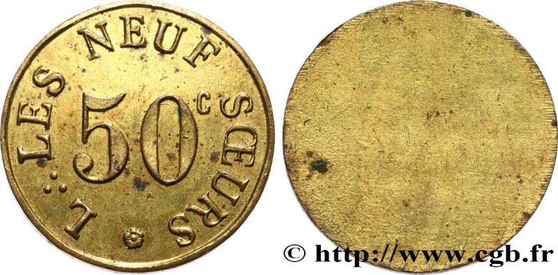 FREEMASONRY
Type : LES NEUF SOEURS 
Date : 1778 
Metal : brass 
Diameter : 21  m...