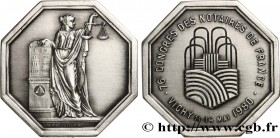 20TH CENTURY NOTARIES
Type : Congrès des notaires de Vichy 
Date : 1980 
Mint name / Town : VICHY 
Quantity minted : 62 
Metal : silver 
Diameter : 33...
