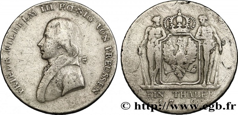GERMANY - PRUSSIA
Type : 1 Thaler Frédéric-Guillaume III 
Date : 1799 
Mint name...
