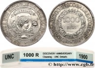 BRAZIL
Type : 1000 Reis “400 ans de la Découverte” 
Date : 1900 
Metal : silver 
Diameter : 29  mm
Orientation dies : 6  h.
Weight : 12,75  g.
Rarity ...