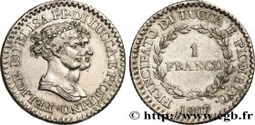 ITALY - LUCCA AND PIOMBINO
Type : 1 Franco 
Date : 1807 
Mint name / Town : Florence 
Quantity minted : - 
Metal : silver 
Millesimal fineness : 900  ...