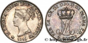 ITALY - PARMA AND PIACENZA
Type : 5 Soldi Marie-Louise 
Date : 1815  
Mint name / Town : Milan 
Quantity minted : 360021 
Metal : silver 
Millesimal f...