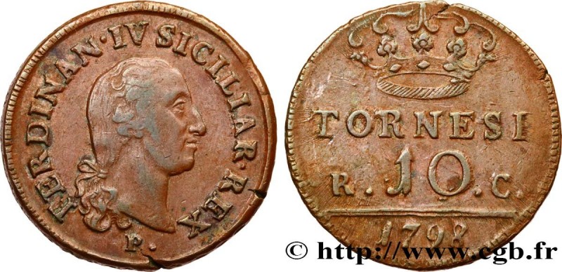 ITALY - KINGDOM OF NAPLES
Type : 10 Tornesi Ferdinand IV 
Date : 1798 
Quantity ...