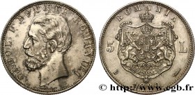 ROMANIA - CHARLES I
Type : 5 Lei 
Date : 1880 
Mint name / Town : Bucarest 
Quantity minted : 2200000 
Metal : silver 
Millesimal fineness : 900  ‰
Di...