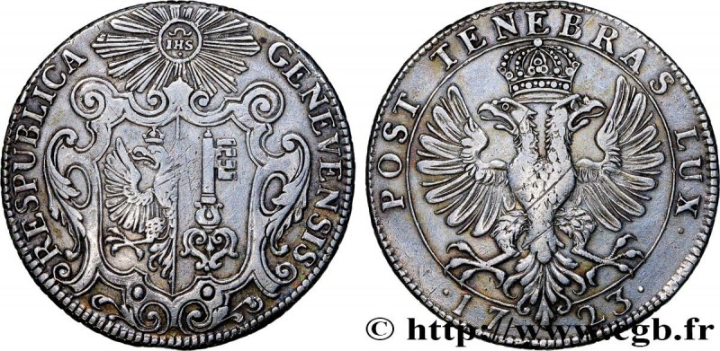 SWITZERLAND - REPUBLIC OF GENEVA
Type : Thaler 
Date : 1723 
Quantity minted : -...