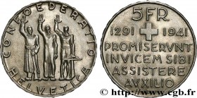 SWITZERLAND
Type : 5 Francs 650e anniversaire de la confédération 
Date : 1941 
Mint name / Town : Berne 
Quantity minted : 100000 
Metal : silver 
Mi...