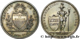 SWITZERLAND - CANTON OF VAUD
Type : 1 Franc avec dorure 
Date : 1845 
Mint name / Town : Lausanne 
Quantity minted : 8626 
Metal : silver 
Diameter : ...