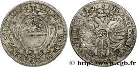 SWITZERLAND - CANTON OF OBWALDEN
Type : 20 Kreuzer 
Date : 1742 
Quantity minted : - 
Metal : silver 
Diameter : 26  mm
Orientation dies : 12  h.
Weig...