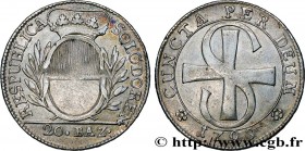 SWITZERLAND - CONFEDERATION OF HELVETIA - CANTON OF SOLOTHURN
Type : 20 Batzen 
Date : 1798 
Quantity minted : - 
Metal : silver 
Diameter : 33,5  mm
...