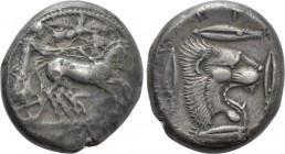 SICILY. Leontinoi. Tetradrachm (circa 476-466).
