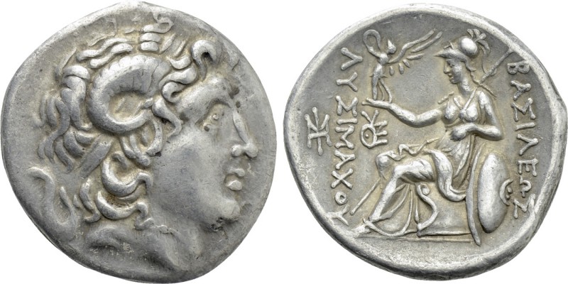 KINGS OF THRACE (Macedonian). Lysimachos (305-281 BC). Tetradrachm. Lysimacheia....