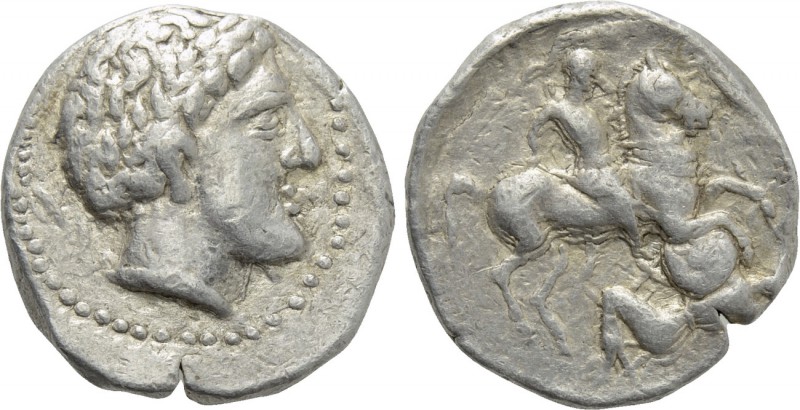 KINGS OF PAEONIA. Patraos (Circa 335-315 BC). Tetradrachm. Astibos or Damastion....