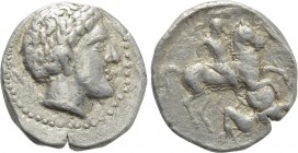 KINGS OF PAEONIA. Patraos (Circa 335-315 BC). Tetradrachm. Astibos or Damastion.