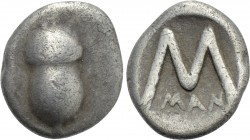 ARKADIA. Mantineia. Obol (Circa 420-385 BC).