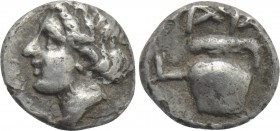 TROAS. Gargara. Tetartemorion (4th century BC).
