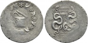 PHRYGIA. Laodikeia. Ap. Pulcher Ap.f. (Proconsul, 53-51 BC). Cistophor. Apollonios, Damocratos and Zosimos, magistrates.