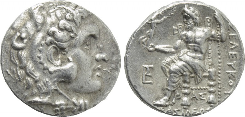 SELEUKID KINGDOM. Seleukos I Nikator (312-281 BC). Tetradrachm. Sardes.

Obv: ...