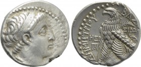 SELEUKID KINGDOM. Demetrios II Nikator (First reign, 146-138 BC). Tetradrachm. Sidon. Dated SE 168 (145/4 BC).