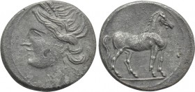 ZEUGITANIA. Carthage. AR 1/4 shekel (Circa 220-205 BC).