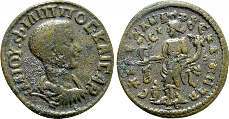 IONIA. Uncertain. Philip II (Caesar, 244-247). Ae. Uncertain magistrate. 

Obv...