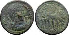 LYDIA. Nysa. Maximus (Caesar, 235/6-238). Ae. Aur. Eutychos II, grammateus.