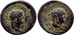 LYDIA. Sardis. Nero (54-68). Ae. Ti. Claudius Mnaseas, magistrate.