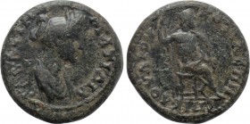 PHRYGIA. Cotiaeum. Matidia (Augusta, 112-119). Ae. Cl. Varus, magistrate.