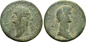 CILICIA. Mopsouestia-Mopsus. Domitian with Domitia (81-96). Ae Tetrassarion. Dated CY 162 (94/5).