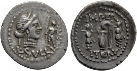 L. SULLA. Denarius (84-83 BC). Military mint moving with Sulla.