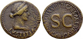 TIBERIUS (14-37). Dupondius. Rome.
