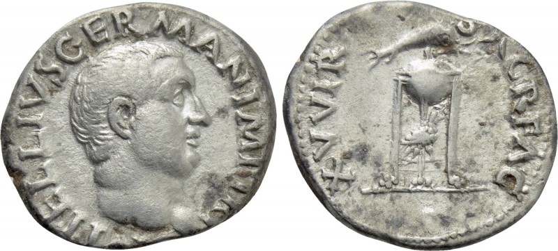 VITELLIUS (69). Denarius. Rome. 

Obv: A VITELLIVS GERMAN IMP TR P. 
Laureate...