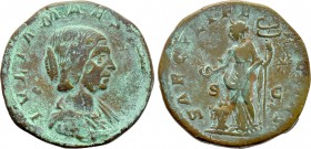 JULIA MAESA (Augusta, 218-224/5). Sestertius. Rome.