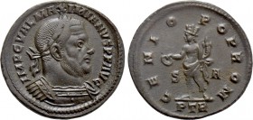 MAXIMIANUS HERCULIUS (Second reign, 307-308). Follis. Treveri.