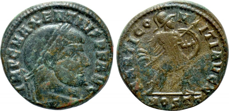 MAXENTIUS (309-312). Follis. Ostia. 

Obv: IMP C MAXENTIVS P F AVG. 
Laureate...