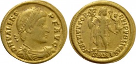 VALENS (364-378). GOLD Solidus. Nicomedia.