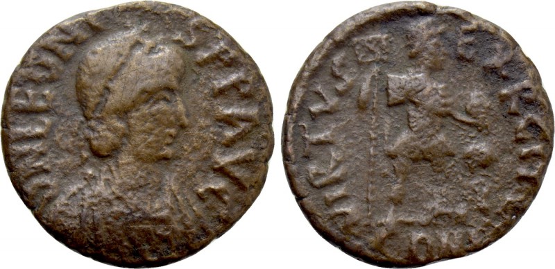 LEO I (457-474). Nummus. Constantinople. 

Obv: D N LEONIS P P AVG. 
Diademed...