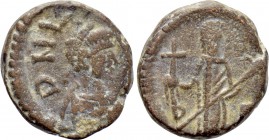 LEO I with VERINA (457-474). Nummus. Constantinople.