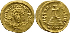 TIBERIUS II CONSTANTINE (578-582). Gold Solidus. Constantinople. Light weight issue of 22 siliquae.