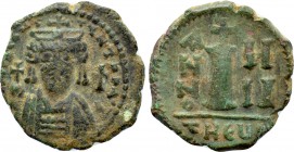 TIBERIUS II CONSTANTINE (578-582). Decanummium. Theoupolis (Antioch). Dated RY 4 (578).