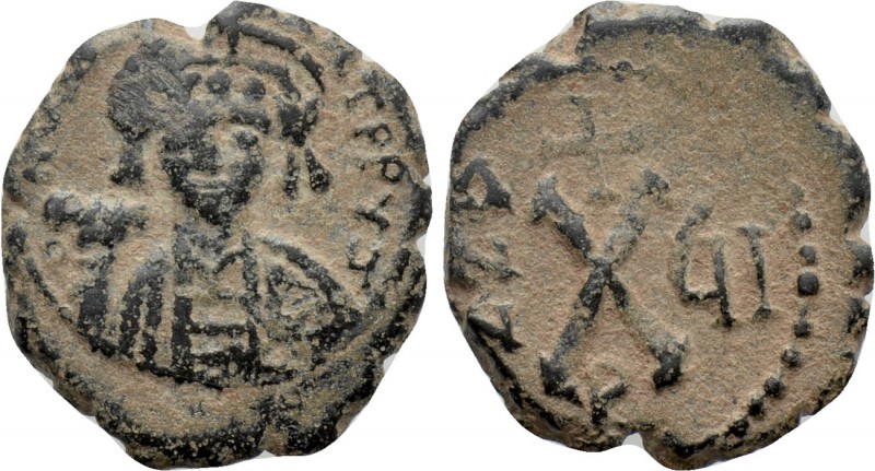 TIBERIUS II CONSTANTINE (578-582). Decanummium. Theoupolis (Antioch). Dated RY 7...