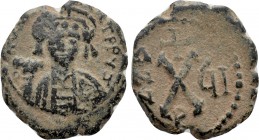 TIBERIUS II CONSTANTINE (578-582). Decanummium. Theoupolis (Antioch). Dated RY 7 (580/1).