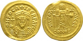 PHOCAS (602-610). GOLD Solidus. Thessalonica