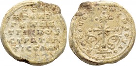 BYZANTINE LEAD SEALS. Georgios(?), patrikios and strategos (Circa 10th century).