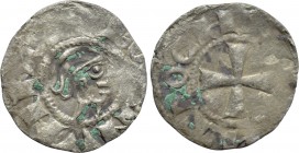 CRUSADERS. Antioch. Bohémond III (Minority, 1149-1163). Denier.
